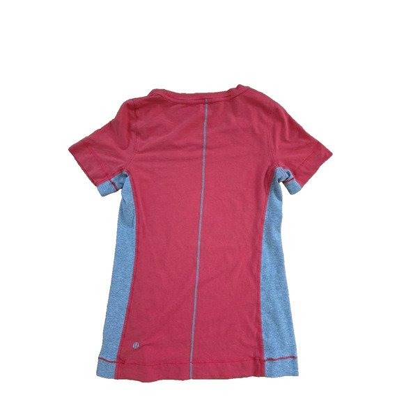 Lululemon Women’s Short Sleeve Tee Red/Grey Medium A001494 - Picture 2 of 5